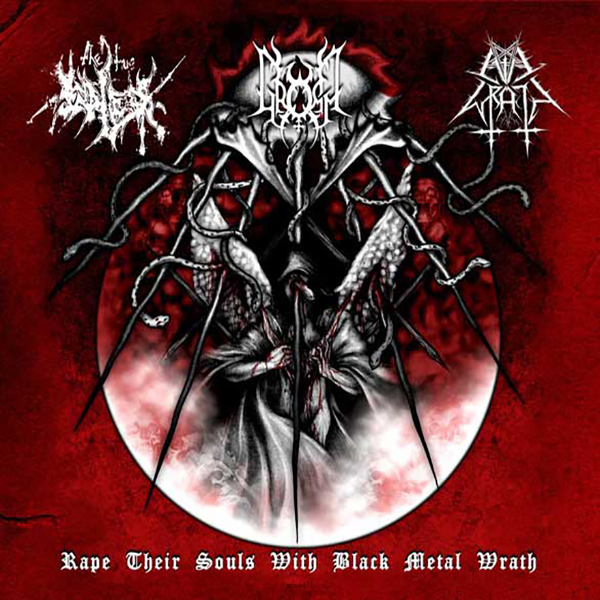 EVIL WRATH / THE TRUE ENEDLESS / GROMM – Rape Their Souls With Black Metal Wrath DIGI-CD
